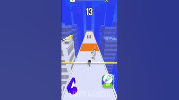 noob🥲 vs pro😛 vs hacker ‼️Roof Rails Gameplay #roofrails​ #gaming​ #shorts​