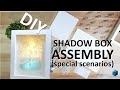Diy kit shadow box pt 2    lighted paper art frame assembly special scenarios  quick  easy