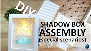 [DIY Kit] Shadow Box Pt 2 | 纸雕灯 | Lighted Paper Art Frame Assembly Special Scenarios | Quick & Easy