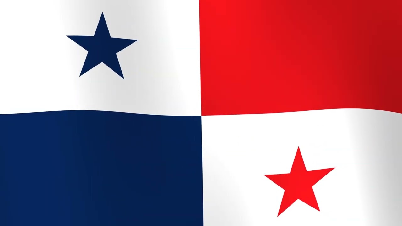 Bandera de Panama Flameando 30 Min 4K con Sonido de Viento | Panama Flag Waving 4K