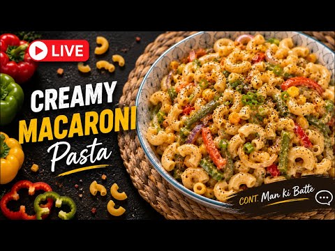 🌧️ Rain all day, creamy macaroni 🍝on the menu. Continue Mann Ki Baat Cooking with Alka is live!