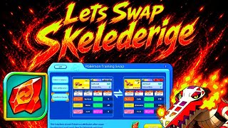 How to Use Red Road to championship stone! Lets  swap shiny Skeledirge! |Poke Tamon| |Elf Pioneer|
