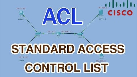 How to Configure Standard ACL for Cisco Packet Tracer - CCNA Tutorial
