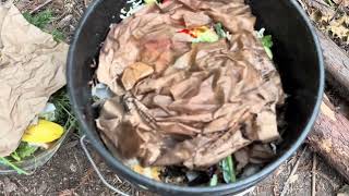 Food Waste Addition #2 to an Earth Machine Compost Bin (80-Gallon)