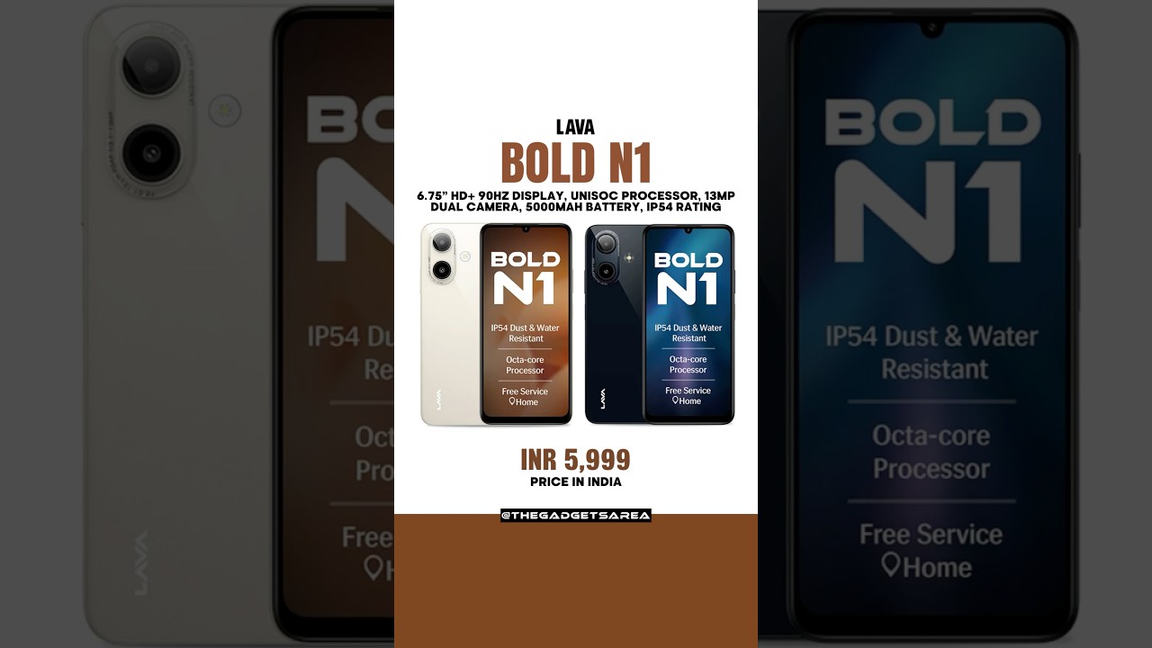 Lava Bold N1 ₹5,999 🔥 Best Entry-Level Phone with Type-C & Android 14 Go? 