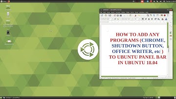 How to Add Any Programm (Chrome, Shutdown etc) to Panel Bar in Ubuntu 18.04 - हिंदी में