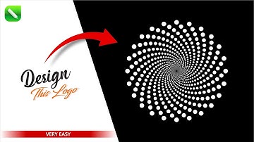How To Make a Dotted Spiral Logo Design in CorelDraw - CorelDraw Tutorial For Beginners