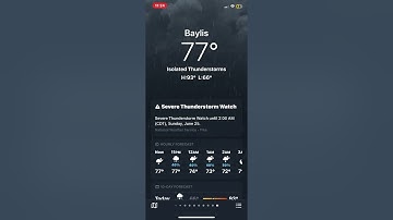 iOS weather animation isolated thunderstorms night (rare)