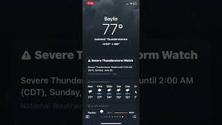 iOS weather animation isolated thunderstorms night (rare)