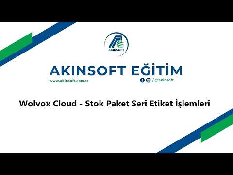 WolvoxCloud - Stok Paket Seri Etiket İşlemleri