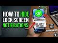 how to hide notifications on lock screen iphone