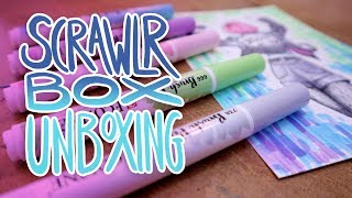 SCRAWLR BOX - Words Of Wisdom - SUCH PRETTY BRUSH PENS!!! by Zzoffer 2,037 views 4 years ago 14 minutes, 46 seconds