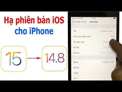Video Cách hạ phiên bản phần mềm của iPhone 7 Plus iOS 15... - youtube