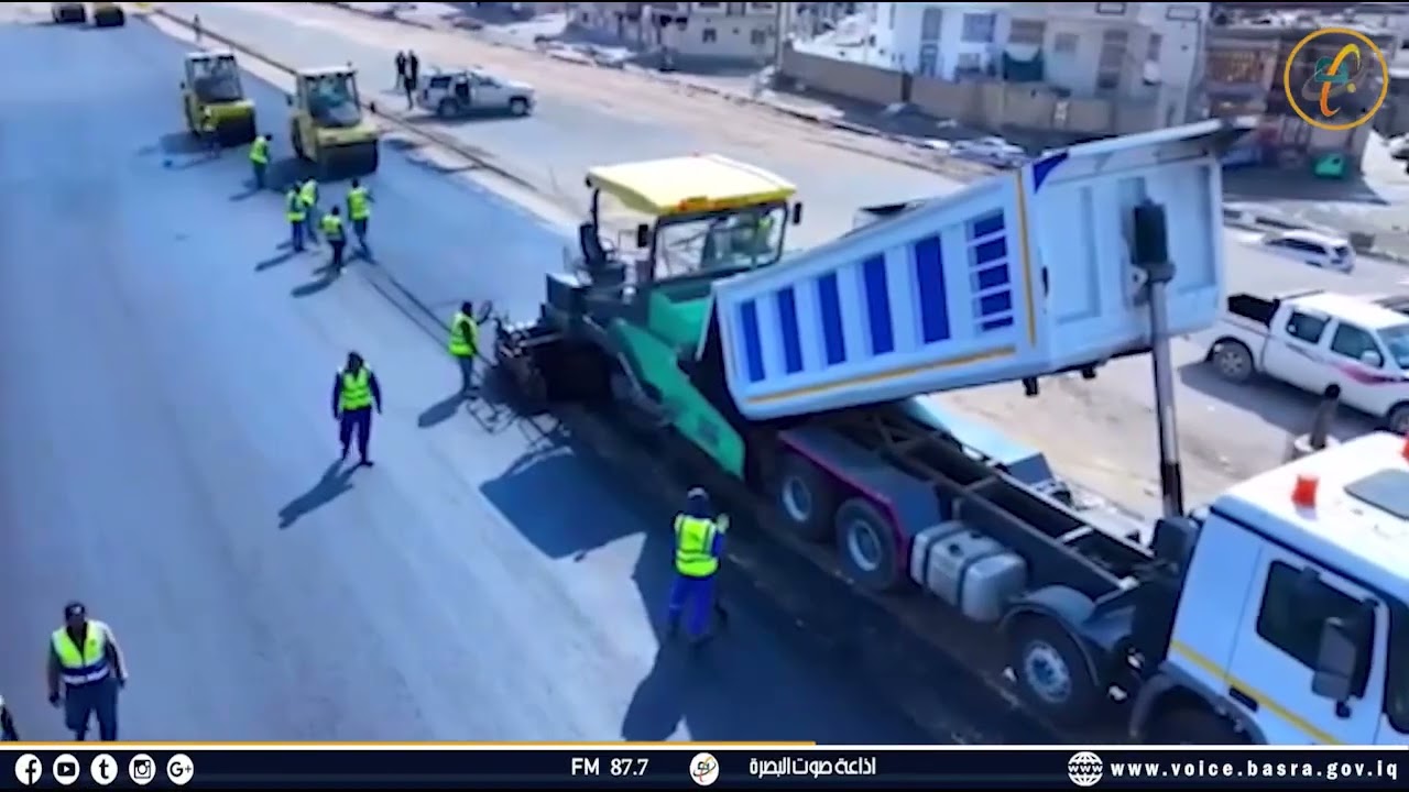 مدير مشروع إعادة تأهيل طريق الكزيزة وبوابة مدينة البصرة متحدثاً عن مراحل العمل