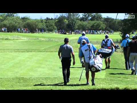 In the third round of the 2012 Valero Texas Open, we take a closer look at David Mathis' swing off the tee on the par-5 14th hole.