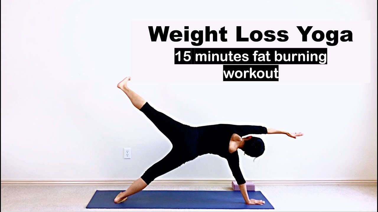 15 minutes fat burning workout Yoga for weight loss YouTube