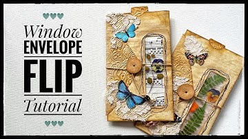 Junk Journal Ephemera - Window Envelope Flip - Tutorial