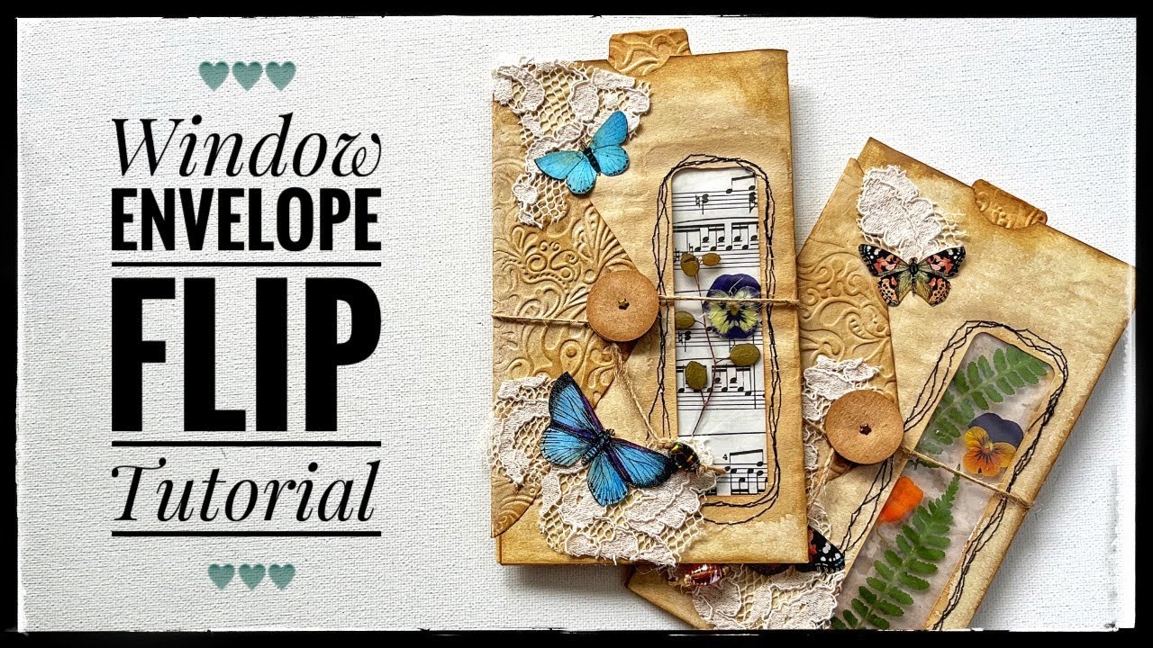 Junk Journal Ephemera - Window Envelope Flip - Tutorial