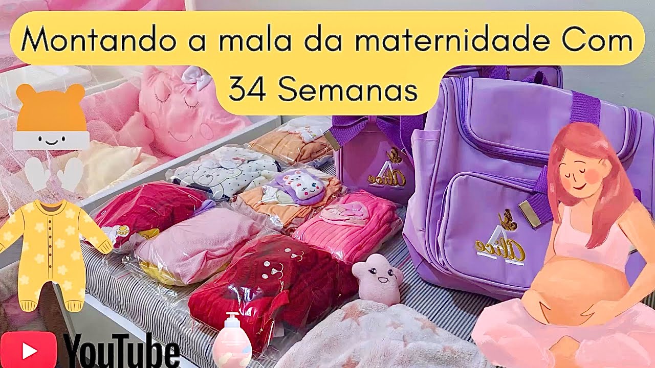 VEJA OQUE ESTOU LEVANDO NA MALA DA MATERNIDADE DA MINHA FIlHA ! 💕🤰
