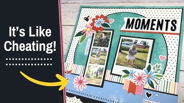 Fast & Easy Scrapbooking | 12x12 Scrapbook Layout Idea