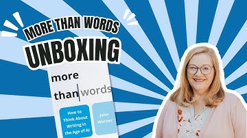 More Than Words: How to Think About Writing in the Age of AI books unboxing