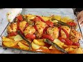 DENEMEYE DEĞER BİR LEZZET 🤗 Fırında Soslu Sebzeli Tavuk But Tarifi 😋 Tavuk Yemekleri