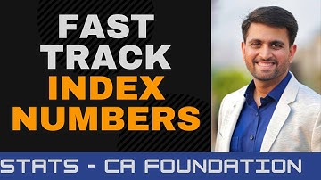 Index Numbers | CA Foundation Marathon | CA Pawan Sarda | Formulae & Concepts | Statistics