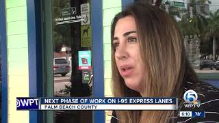 Express lane construction to start on I-95 in southern Palm Beach County later this month