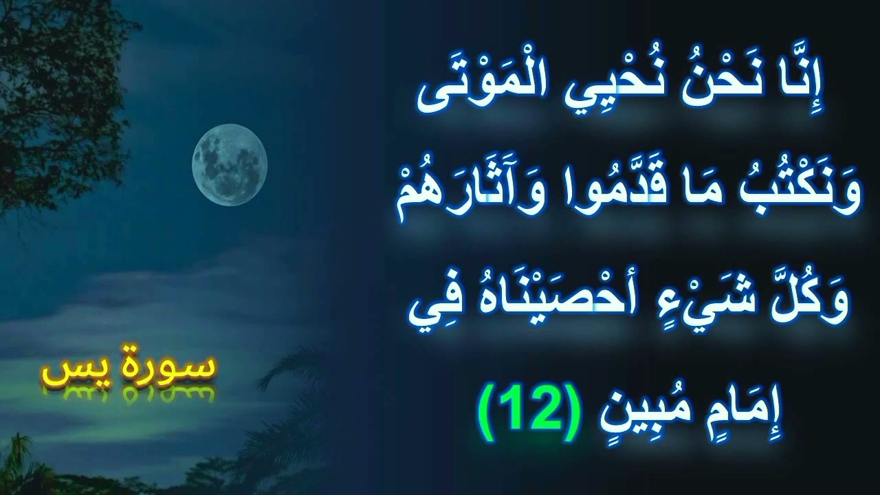 إِنَّا نَحْنُ نُحْيِي الْمَوْتَىٰ وَنَكْتُبُ مَا قَدَّمُوا وَآثَارَهُمْ ۚ