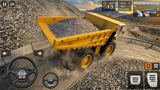 Yellow Mining Dumper Truck Offroad Challenge | Heavy Load Mountain Road Gameplay 🚜💥 screenshot 2