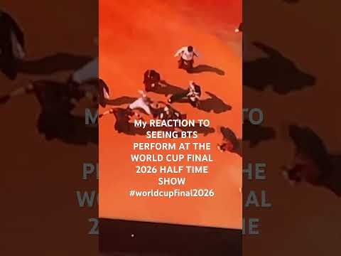 My REACTION TO SEEING BTS PERFORM AT THE WORLD CUP FINAL 2026 HALF TIME SHOW #worldcupfinal2026 #bts
