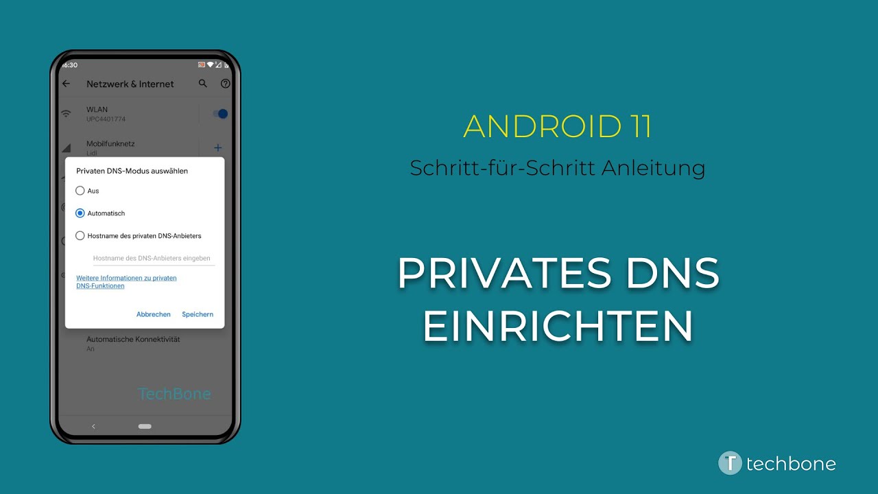 Privates DNS einrichten [Android 11]