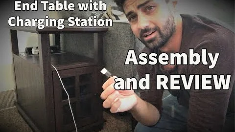 End Table with Charging Station - Assembly and Review