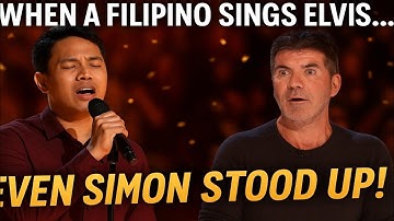 “When a Filipino Starts Singing Elvis... Even Simon Couldn’t Believe It! | Emotional AGT Performance