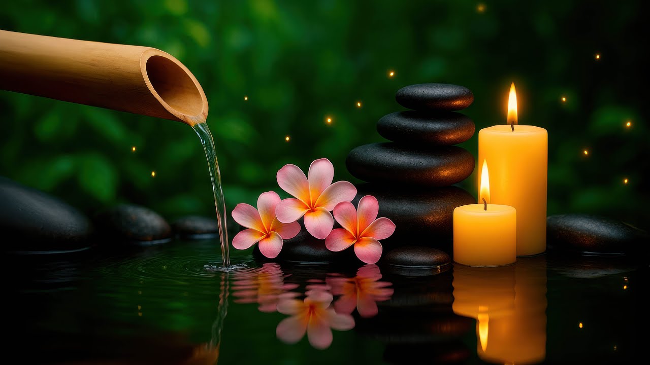 Live Bamboo Water Fountain 💧 24/7 Relaxing Water Sounds – Sleep • Focus • Calm