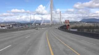 A look at the old Port Mann Bridge, which is being dismantled