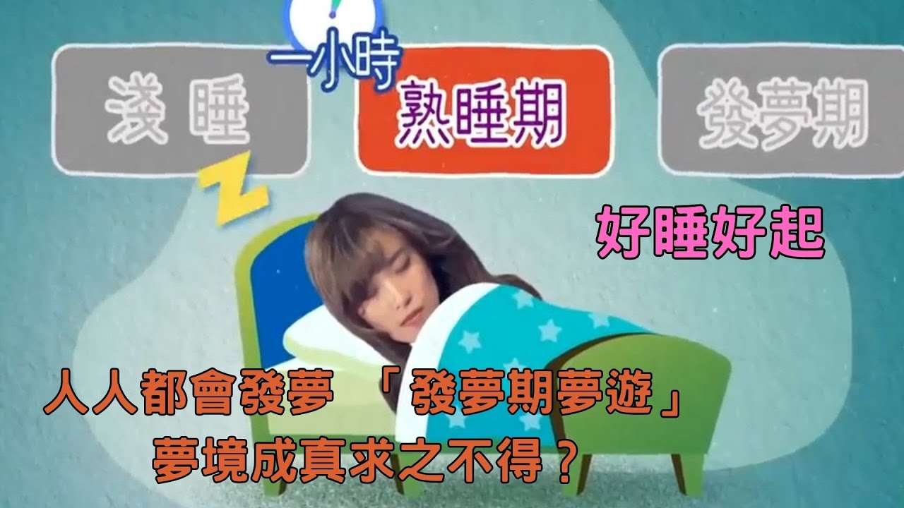 好睡好起 |人人都會發夢 「發夢期夢遊」夢境成真求之不得? - YouTube