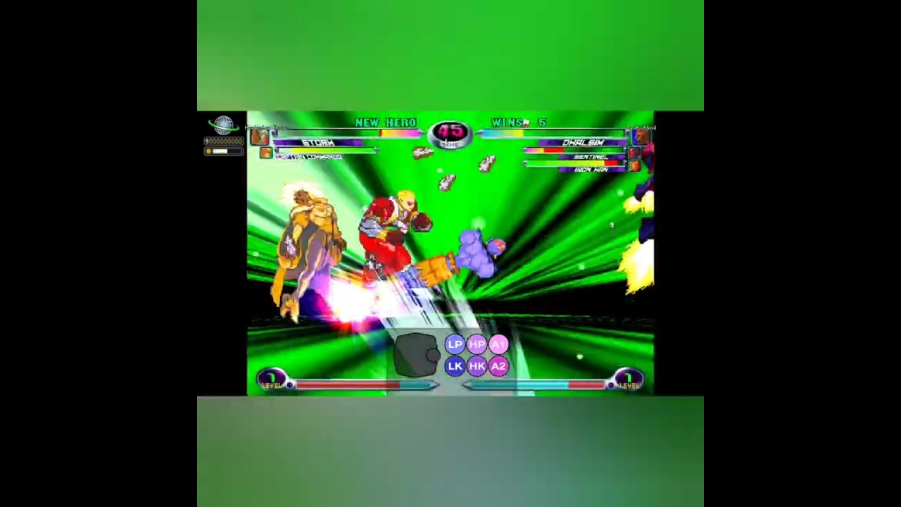 MvC2 Dhalsim tag thru DHC, trade with Hailstorm, recover conversion to Inferno x repulsor seq 121825