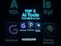 These AI websites feel illegal to know… but they’re 100% real!🤯#shorts #aitools #gamechanger