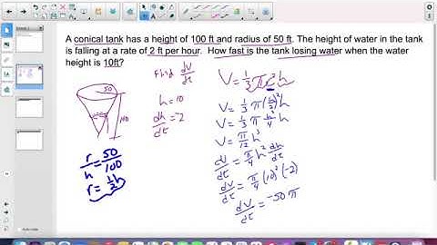 AP Calculus 4.5 Part 2: Related Rate Word Problems
