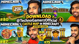 Download @TechnoGamerzOfficial castle Map in Minecraft (Step-by-Step Guide)#minecraft #7x7