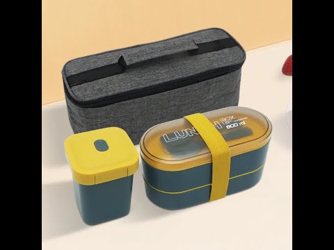 Ланч бокс двухъярусный / супница и ланч бэг Bento Box Set