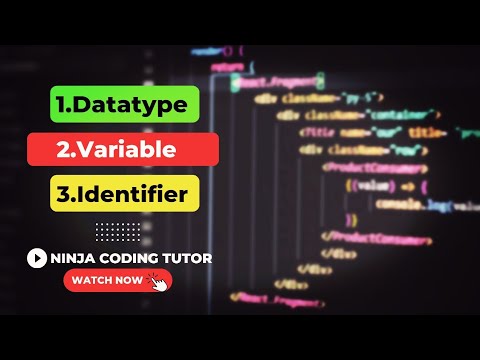 what is Data type,variable,and identifier in c| #Ninja_coding_tutor ...