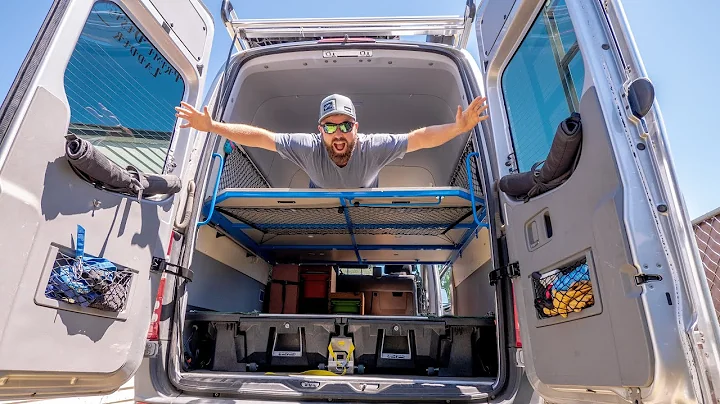 DIY Sprinter Van Bed Build | Removable 3-Panel Loft Bed Fits a Queen-size Mattress