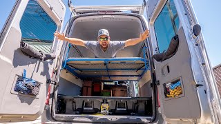 DIY Sprinter Van Bed Build | Removable 3Panel Loft Bed Fits a Queensize Mattress