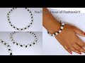 How To Make Silk Thread Necklace Using Pearls(Simple&Beartiful)..!