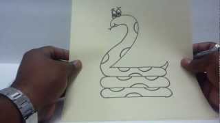 shapes animals drawing using simple lines cartoon