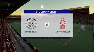 FIFA 22 | Luton vs Nottingham - EFL Championship | 15 April 2022 | Gameplay