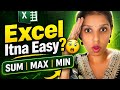 Complete Excel Tutorial for Beginners | All Basic Functions Explained in Hindi #excel #youtube 