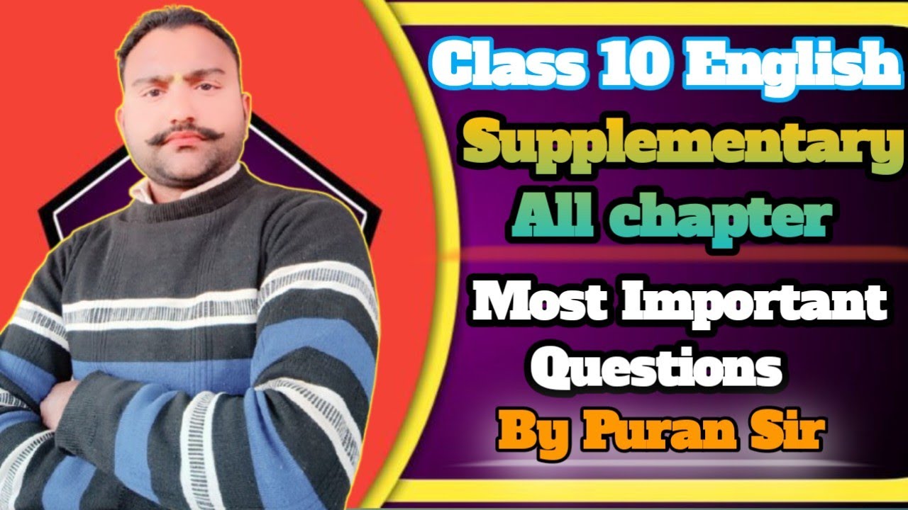 Class 10 supplementary: Most Important Questions for Board Exam 2025 | Chapter-wise Analysis"